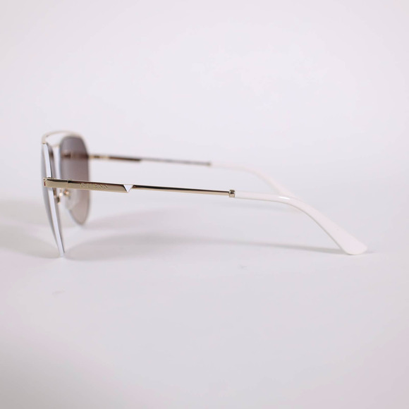 Guess Womens Gold Aviator Sunglasses Gold and White / Brown Gradient - NWT - Picture 6 of 14
